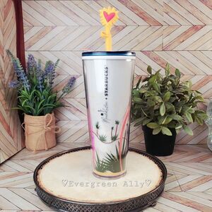Starbucks x Manuela Guillen Heart Silicone Straw Topper Tumbler